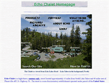 Tablet Screenshot of echochalet.com